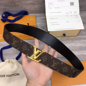 LOUIS VUITTON PYRAMIDE 40MM BELT IN BROWN - B126