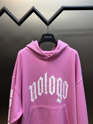 Balenciaga Nlogo Hoodie Medium Fut In Pink - SBH026