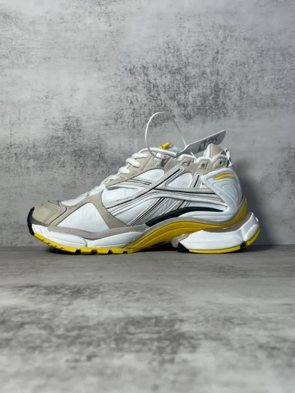 BALENCIAGA RUNNER SNEAKER IN GREY, WHITE, BLACK AND YELLOW - BB233