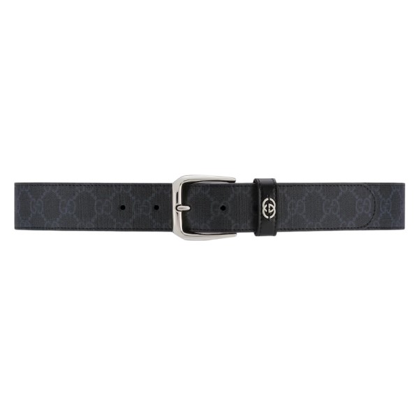 GG BELT WITH INTERLOCKING G DETAIL BLACK SUPREME - B0183