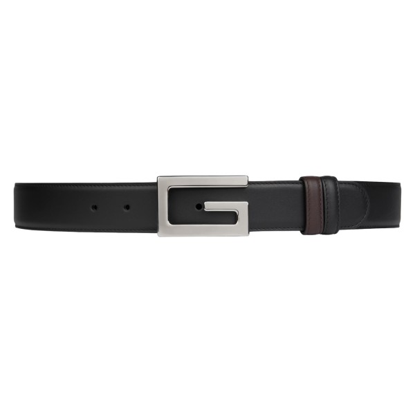 GG REVERSIBLE BELT WITH SQUARE G BUCKLE - B0185