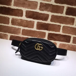 GUCCI GG MARMONT MATELASSE LEATHER BELT BAG - GC62