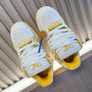 LOUIS VUITTON TRAINER MAXI SNEAKERS YELLOW – LSVT372