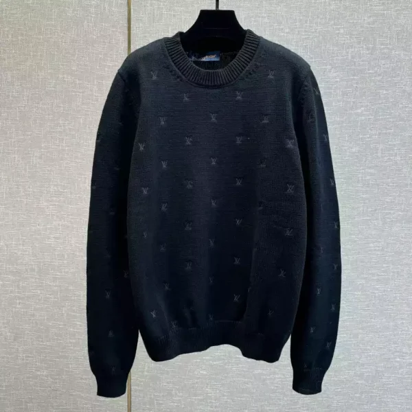 Louis Vuitton Embroidered Signature Merino Crewneck - SLV030