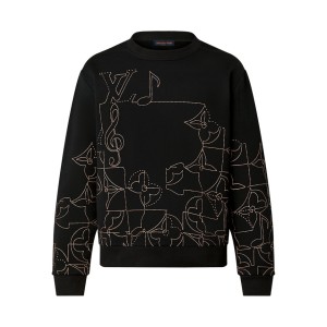 Louis Vuitton Music Line Embroidered Crewneck - SLV051