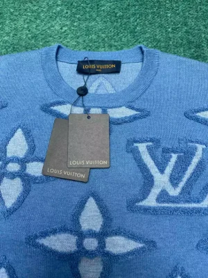 Louis Vuitton Textured Cotton Crewneck - SLV054