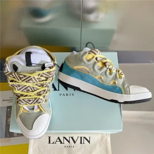 Lanvin Leather Curb Sneakers – LV034