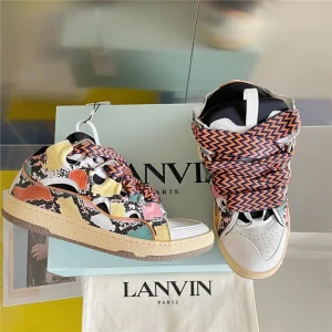 Lanvin Leather Curb Sneakers – LV035