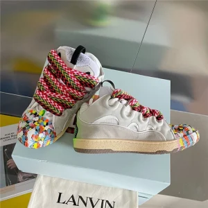 Lanvin Leather Curb Sneakers – LV036