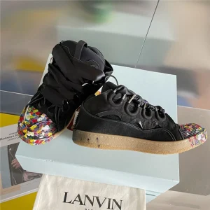 Lanvin Leather Curb Sneakers – LV038