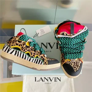 Lanvin Leather Curb Sneakers – LV041