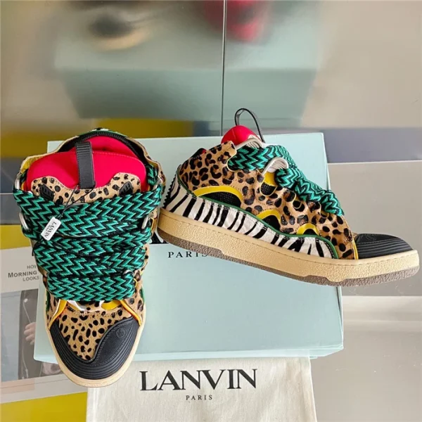 Lanvin Leather Curb Sneakers – LV041