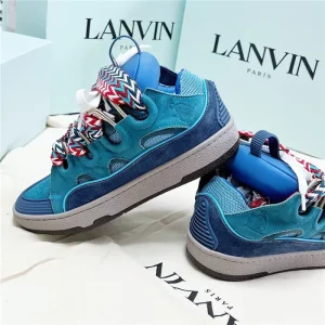 Lanvin Leather Curb Sneakers – LV044