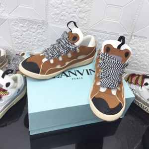 Lanvin Leather Curb Sneakers – LV050