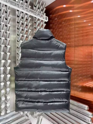 Moncler Parke Gilet Jacket in Black - MC120