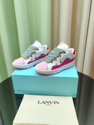 Lanvin Leather Curb Sneakers – LV057