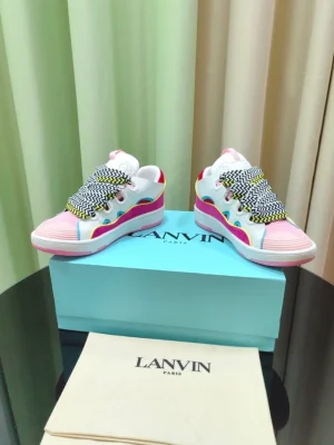 Lanvin Leather Curb Sneakers – LV057