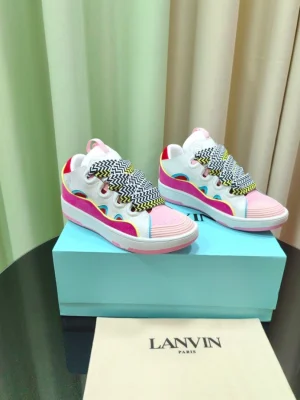 Lanvin Leather Curb Sneakers – LV057