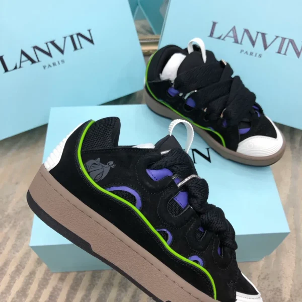 Lanvin Leather Curb Sneakers – LV058