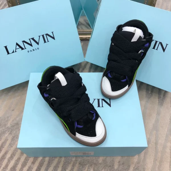 Lanvin Leather Curb Sneakers – LV058