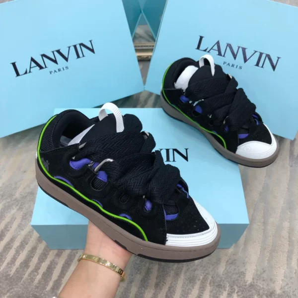 Lanvin Leather Curb Sneakers – LV058