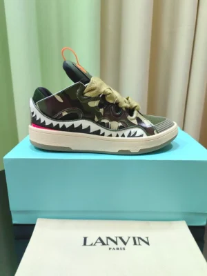 Lanvin Leather Curb Sneakers – LV063